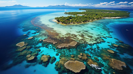 vue sur les rocher au milieu de la mer 